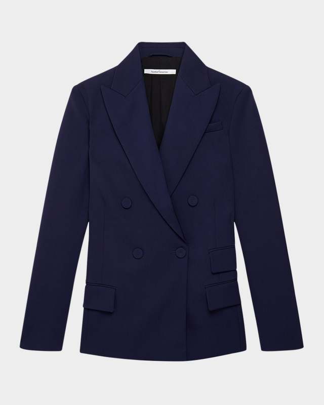 Relaxed Double-Breasted Jacket